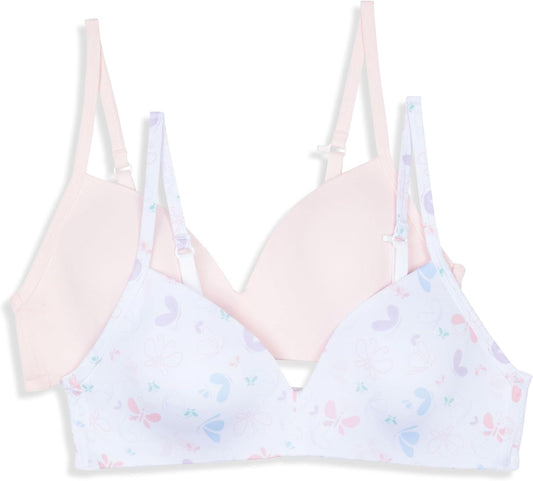 Girls 36A - Hanes Molded Wirefree Bra 2 Pack