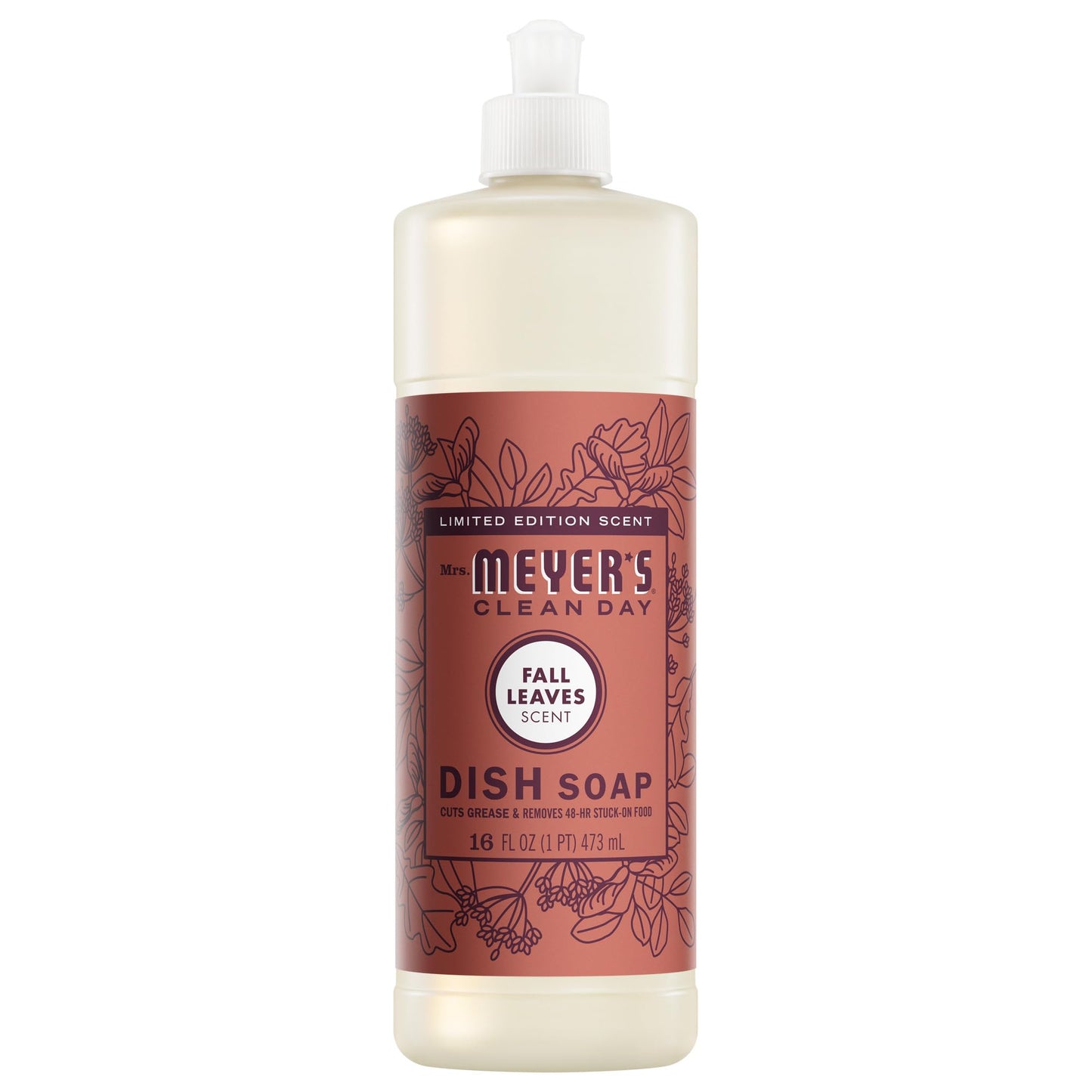 MRS. MEYER'S CLEAN DAY Dish Soap, Fall Leaves Scent, 16 fl oz (1)