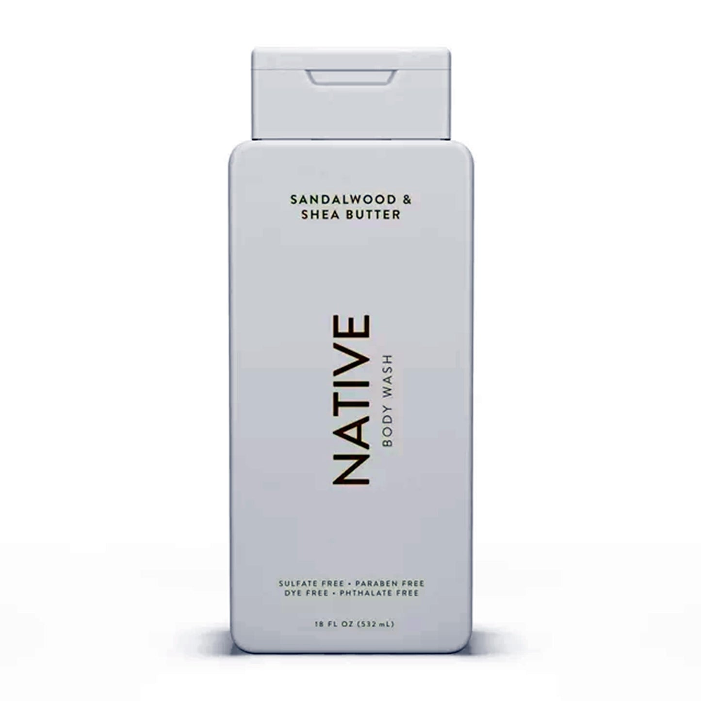 Native Sandalwood & Shea Butter Body Wash 18 Oz