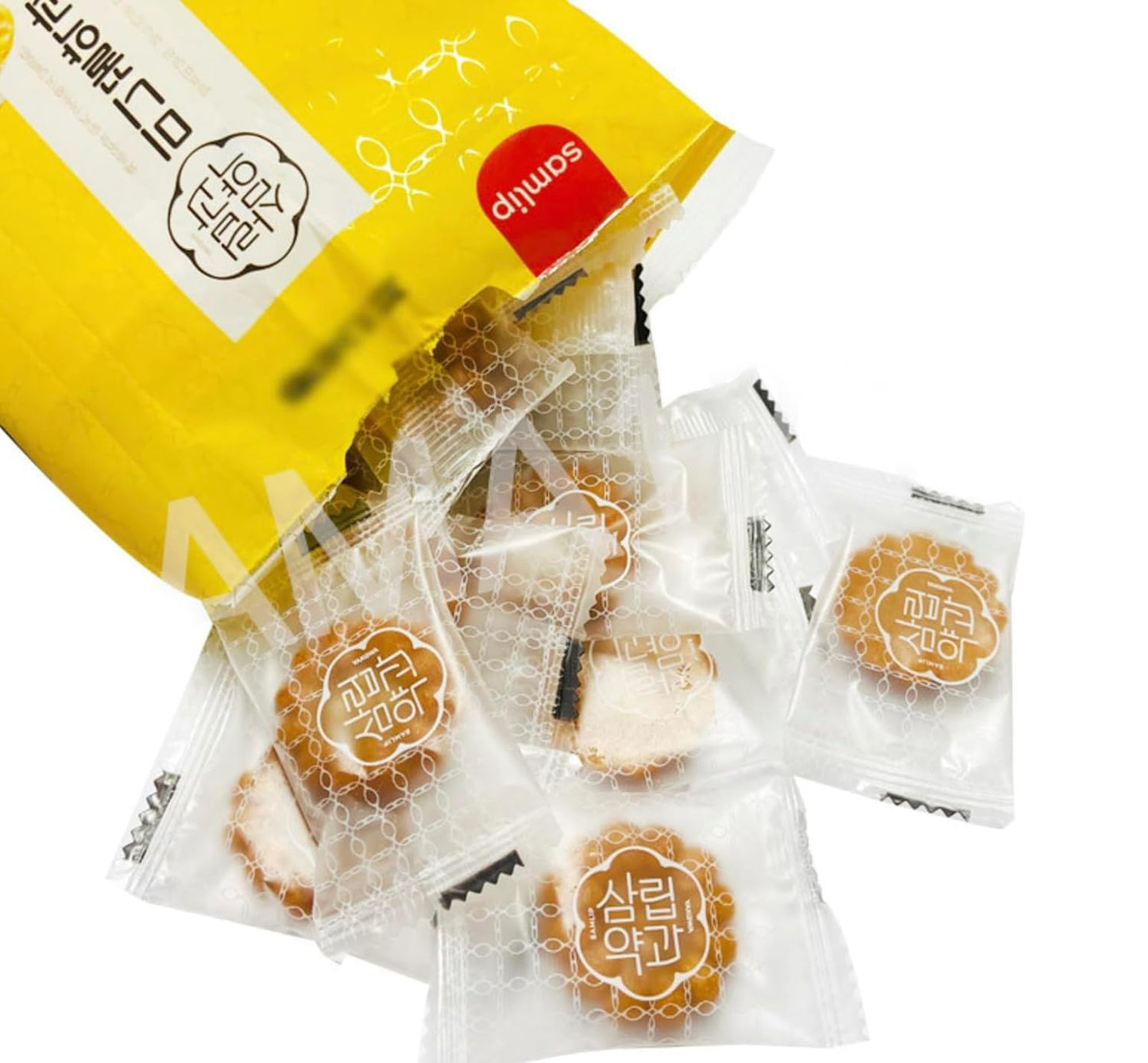Korean Traditional Sweet Mini Honey Yakgwa Individual Cookies 500g (1 Pack) **Best By 09/30/2025**