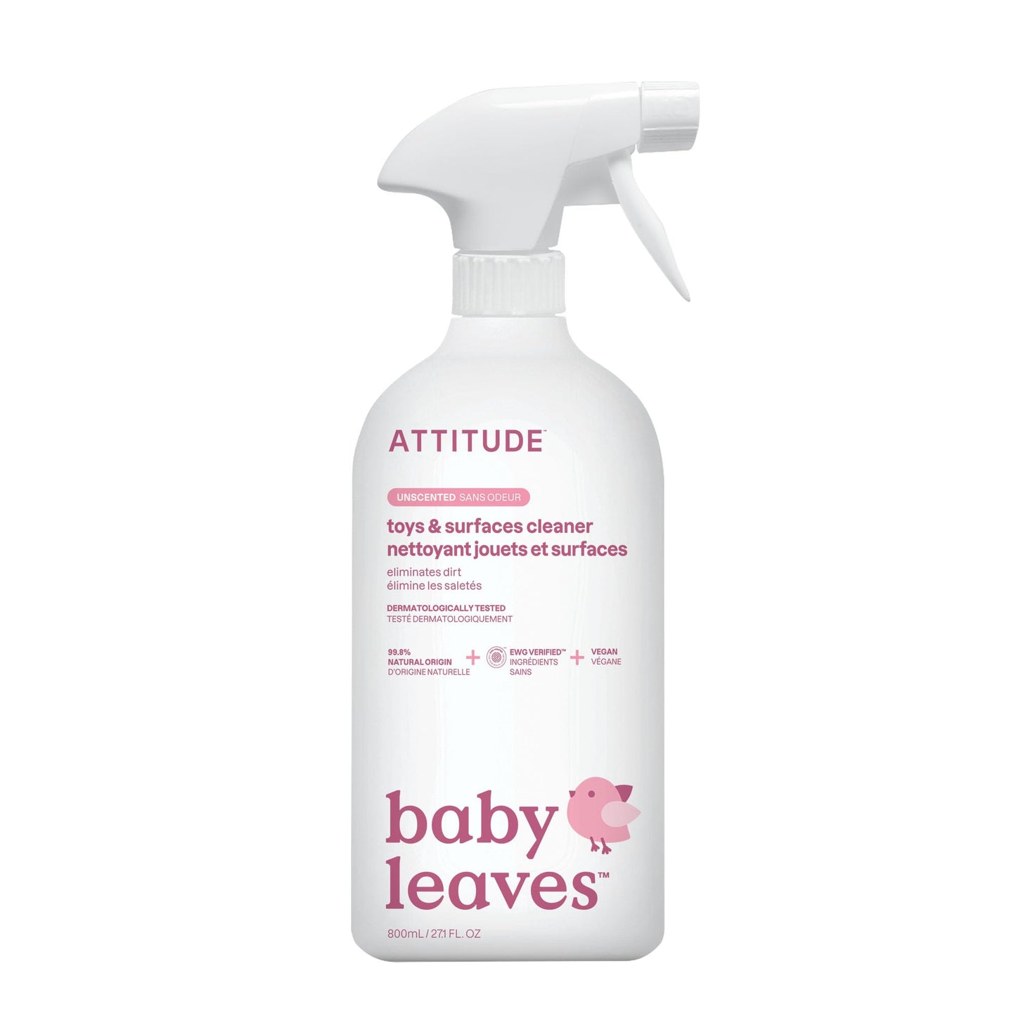 ATTITUDE Baby Leaves Toy & Surface Cleaner 27oz