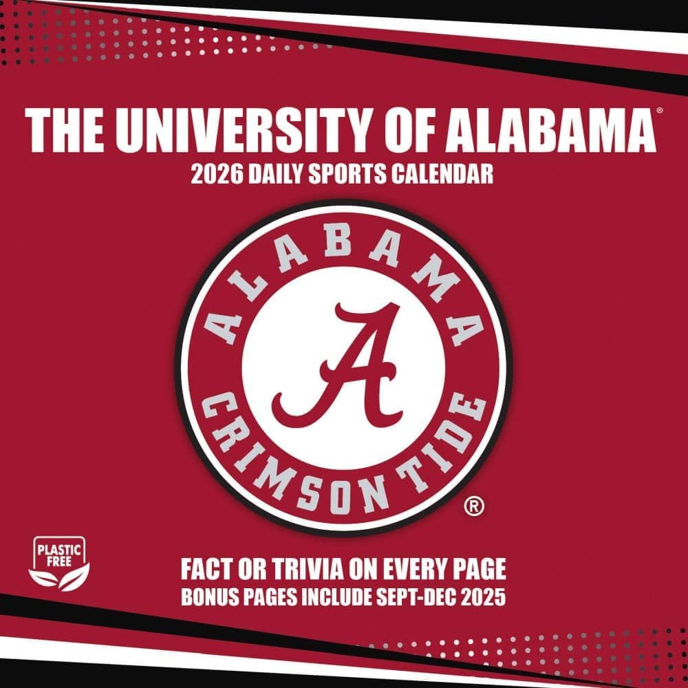 Turner Sports - Alabama Crimson Tide 2026 Box Calendar - Multicolor