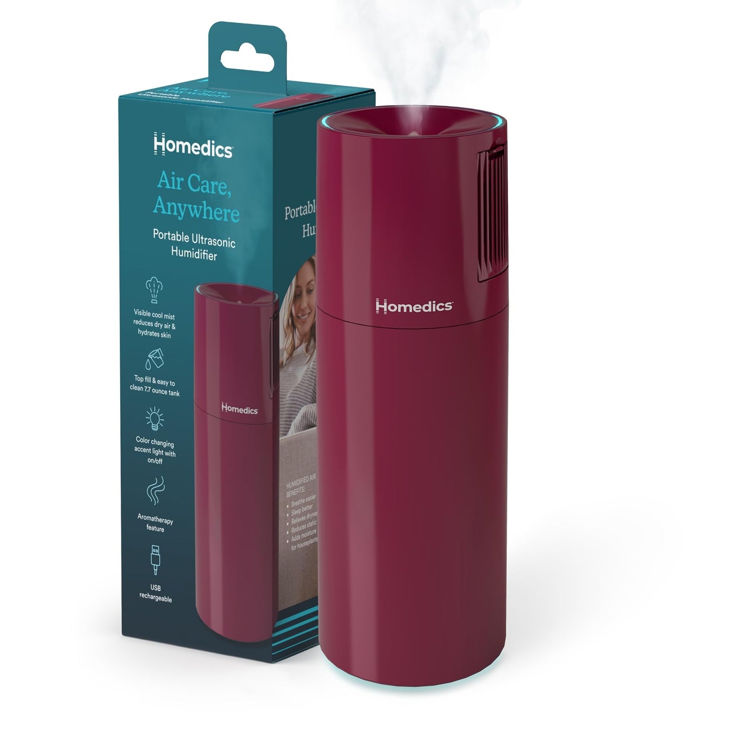 Homedics Portable Ultrasonic Humidifier