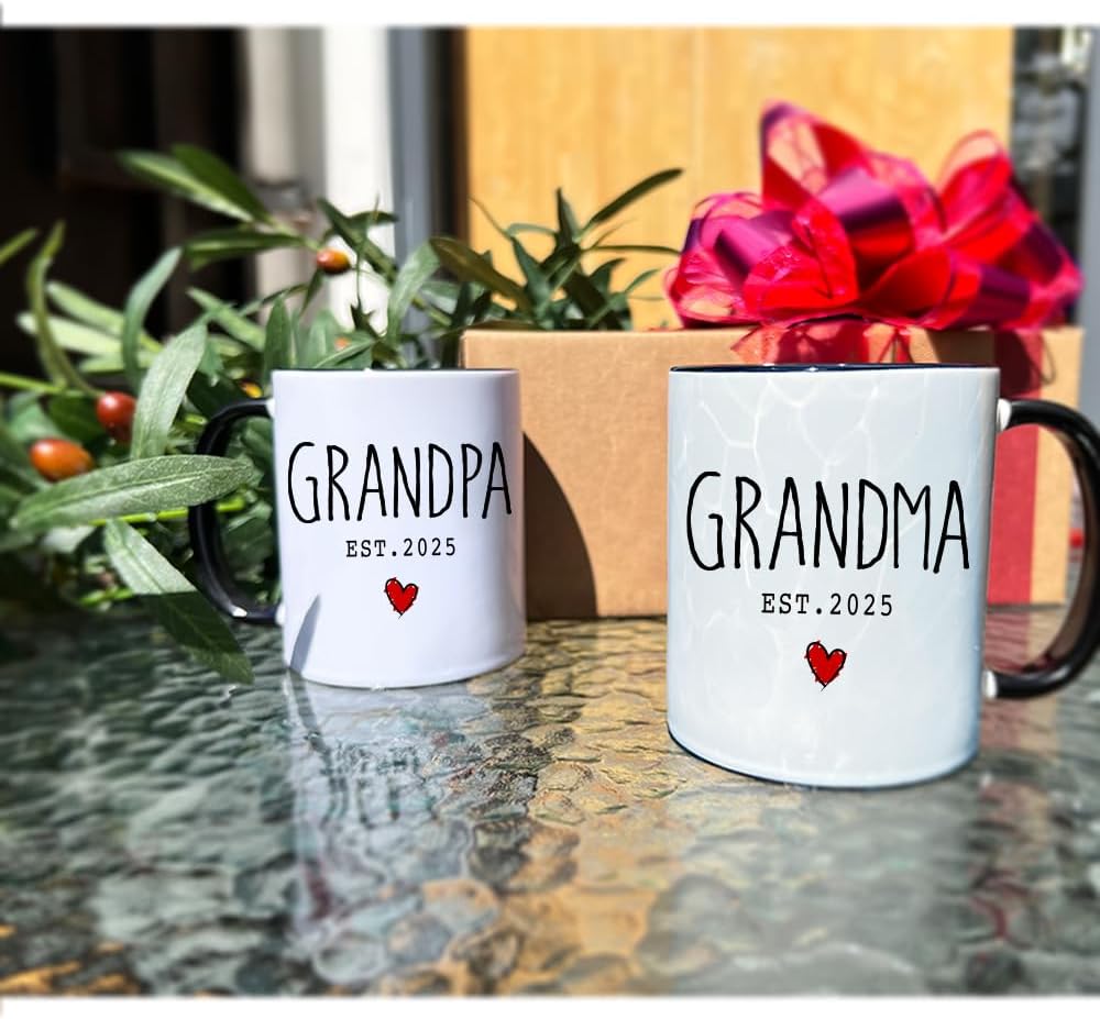 New Grandparents Coffee Mugs Set