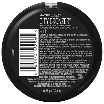 New York City Bronzer and Contour Powder, 200 Medium