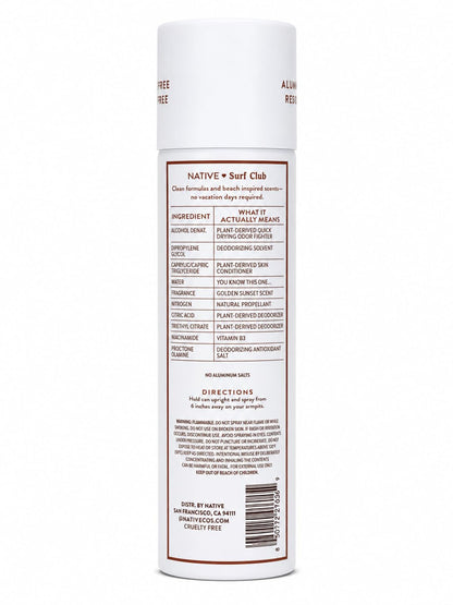 Golden Sunset Deodorant & Body Spray by Native