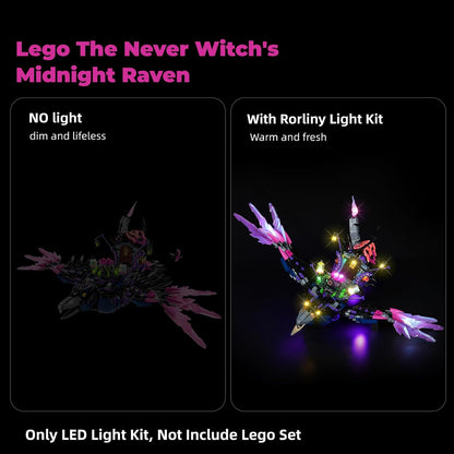 LED Lighting Kit for Lego DREAMZzz The Never Witch s Midnight Raven, Creative Light for Lego 71478 Set (Lights Only, No Lego Models)