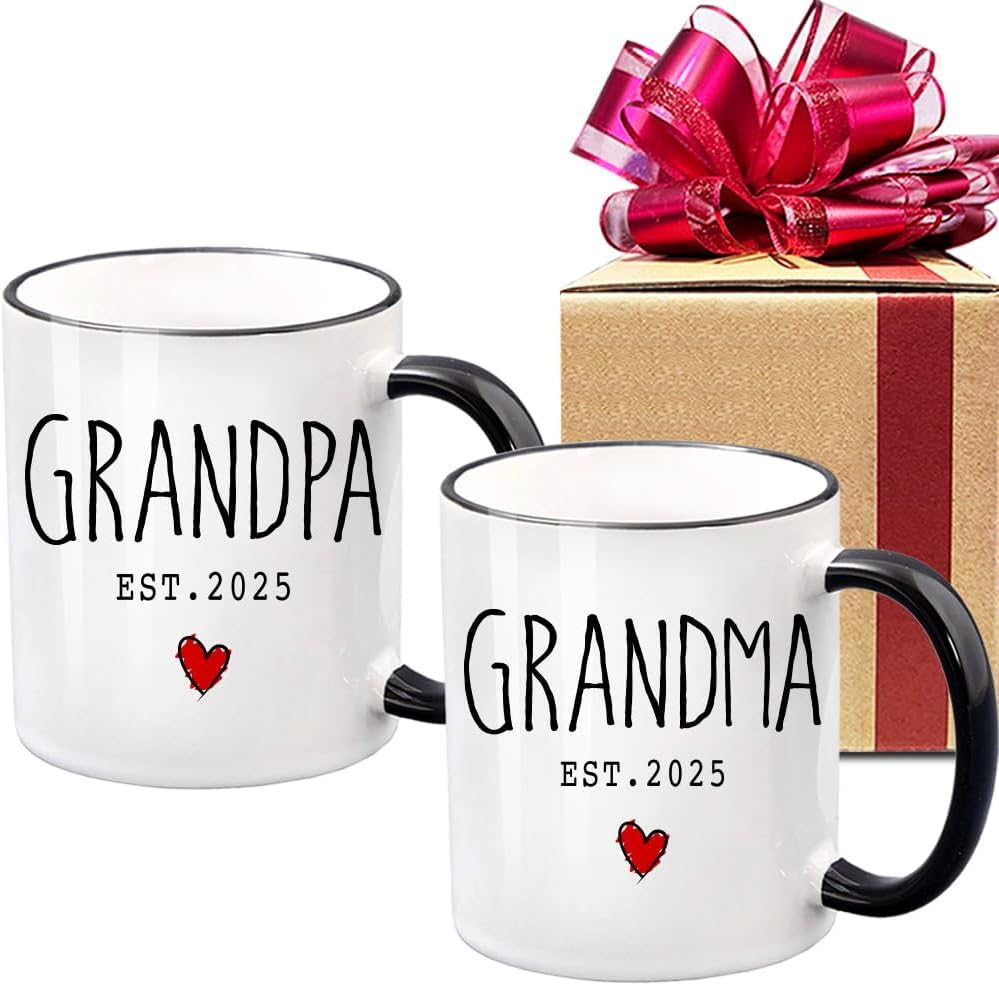 New Grandparents Coffee Mugs Set