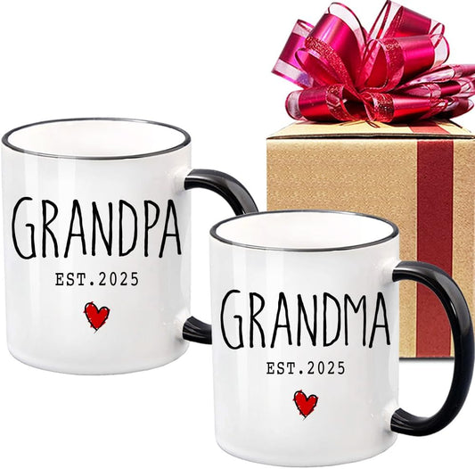 New Grandparents Coffee Mugs Set