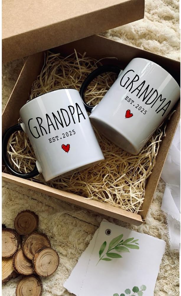 New Grandparents Coffee Mugs Set