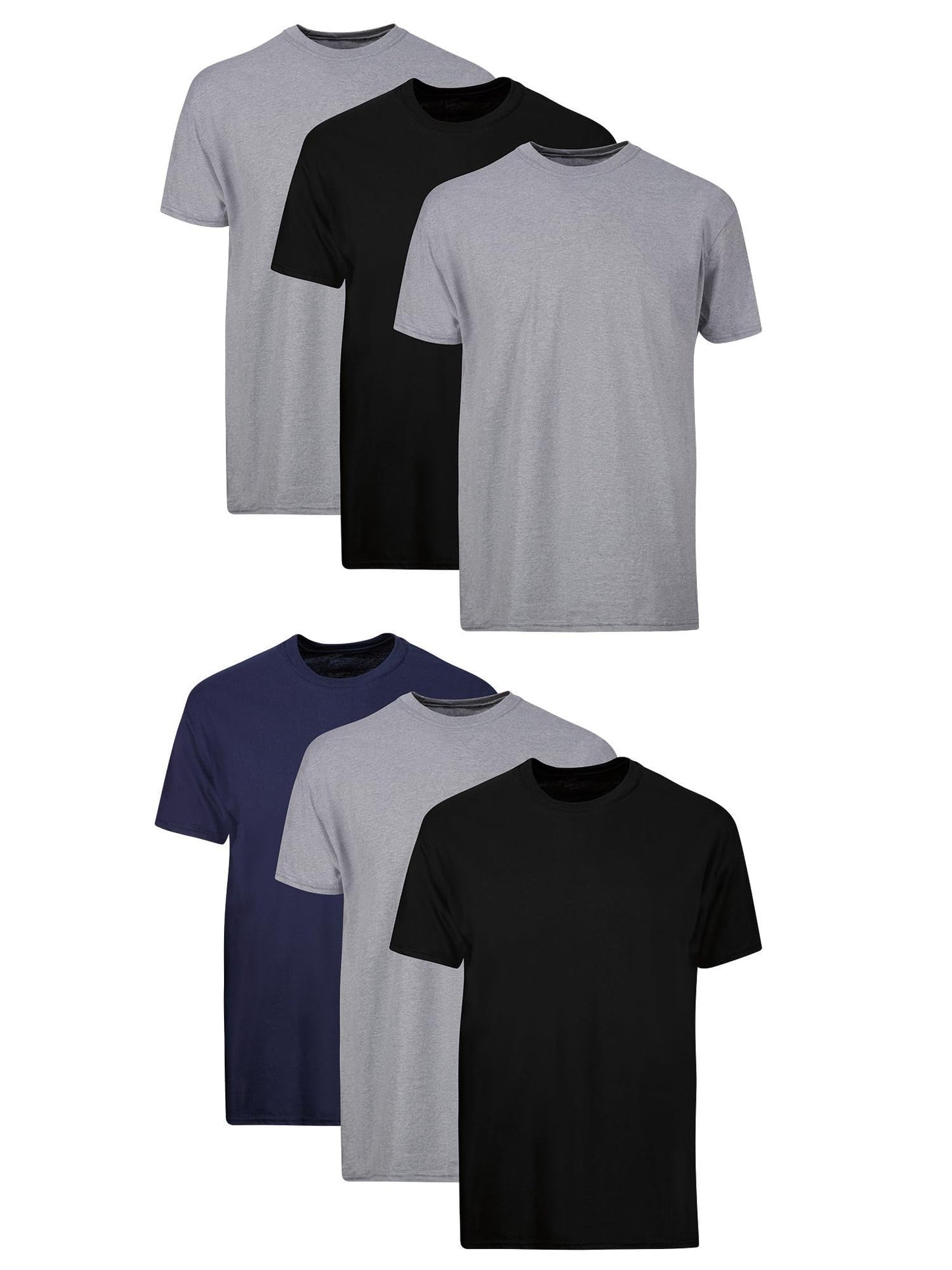 Hanes Crew Tee Undershirts - 6 Pack, Medium US