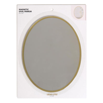 U Brands Large Magnetic Oval Locker Mirror