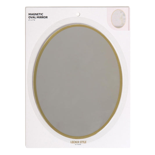 U Brands Large Magnetic Oval Locker Mirror