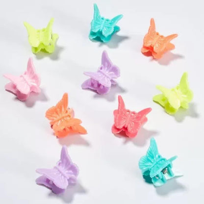 Scunci Mini Butterfly Claw Clips Multicolor 12 Count