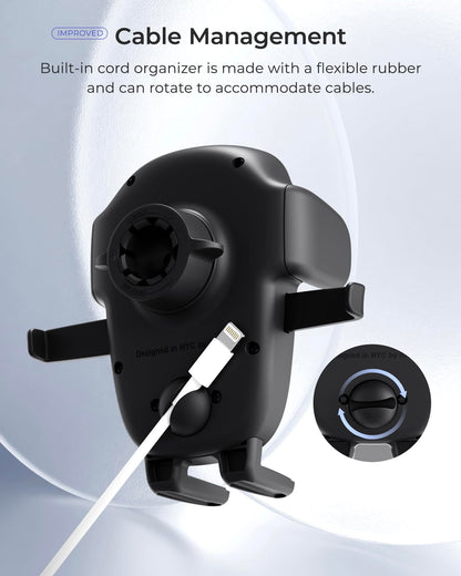 IOttie Easy One Touch 6 Air Vent & Flush Mount - Black: Adjustable Mobile Phone Holder