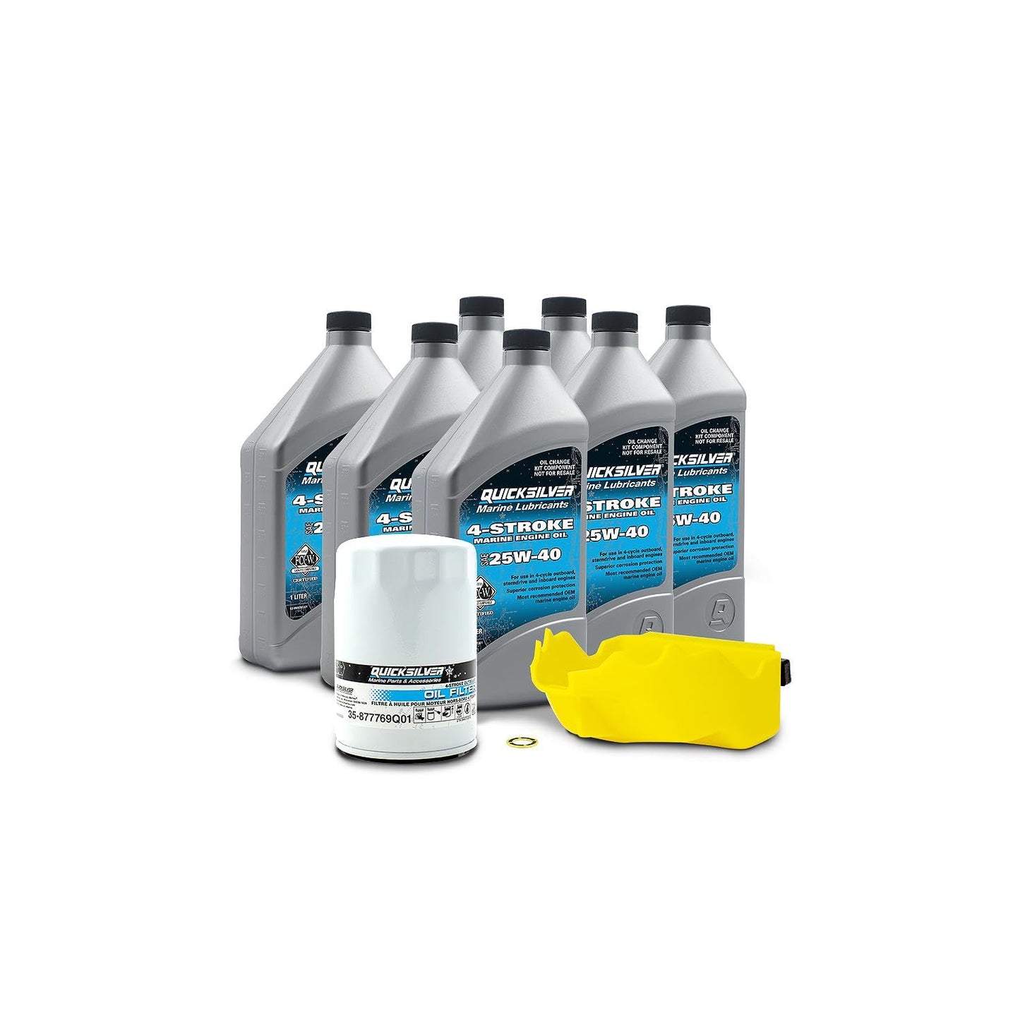 Quicksilver 25W-40 Oil Change Kit Mercury Verado Outboards