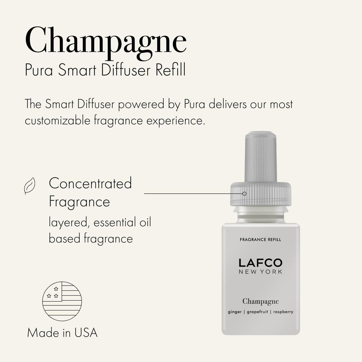 Champagne by LAFCO Pura Diffuser Refill