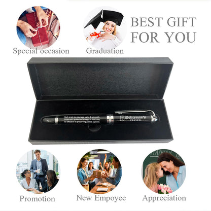 SUSZDOU Policeman Prayer Inspirational Bible Verse Pen