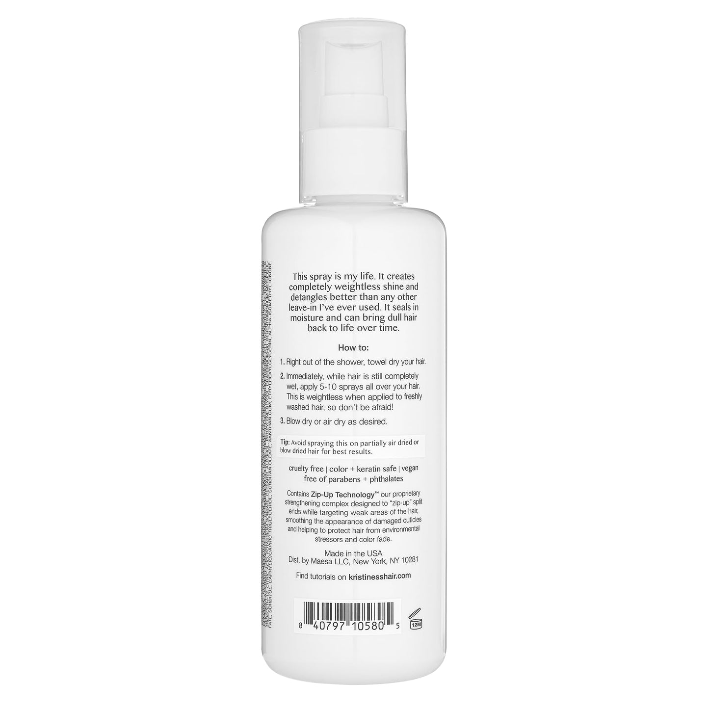 Kristin Ess Hair Instant Lift Thickening Spray for Volume + Fullness Hair Thickening Spray Lasting Style Support 8.45oz