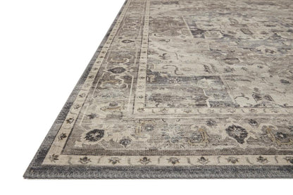 Loloi Hathaway Collection HTH-05 Steel/Ivory 3'-6" x 5'-6", .25"