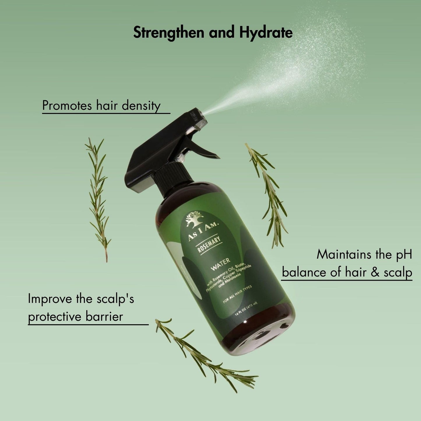 As I Am Rosemary Water Scalp Treatment