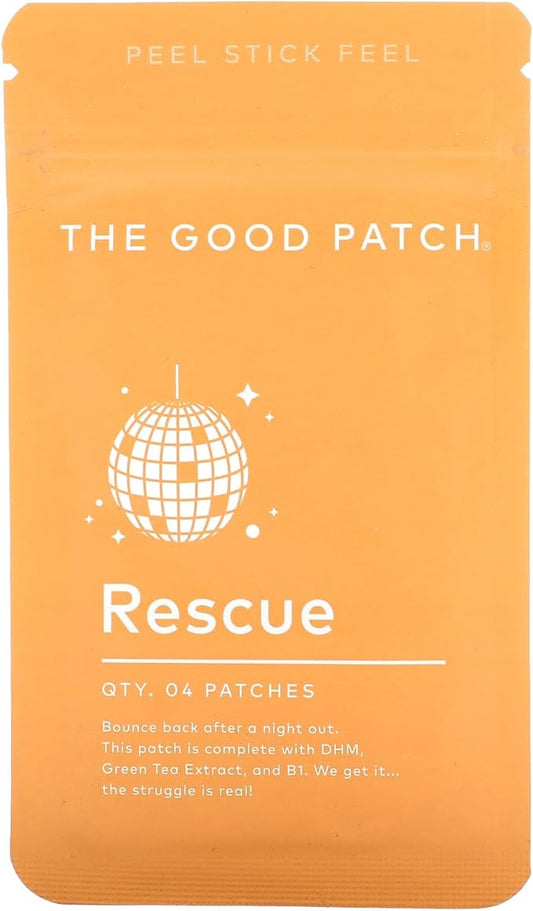 The Good Patch Rescue Plant-Based Vegan Wellness Patch - 4 Count