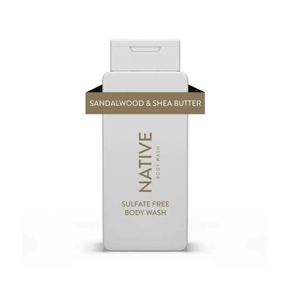 Native Sandalwood & Shea Butter Body Wash 18 Oz