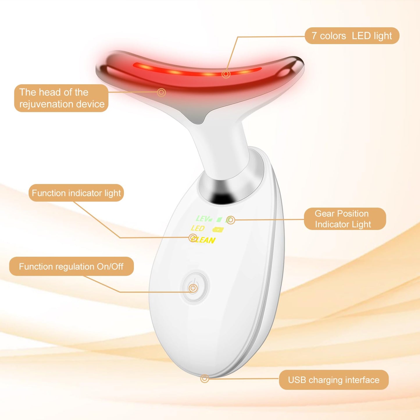 Face and Neck Skin Care Light Therapy