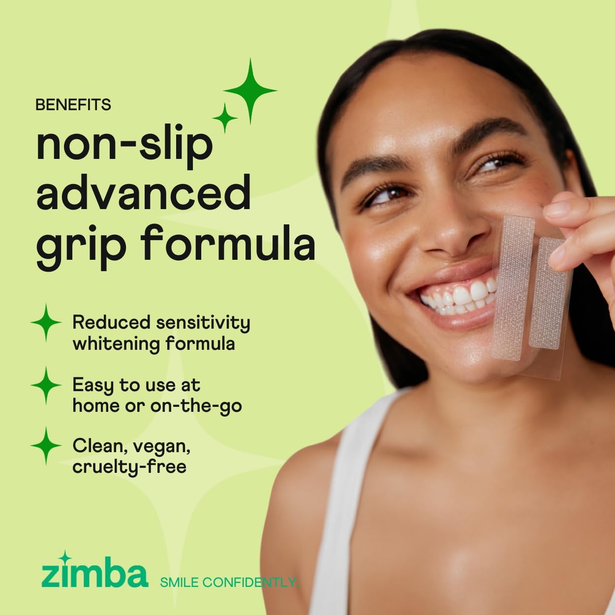 Zimba Coconut Flavored Teeth Whitening Strips 14 Day Treatment Coconut