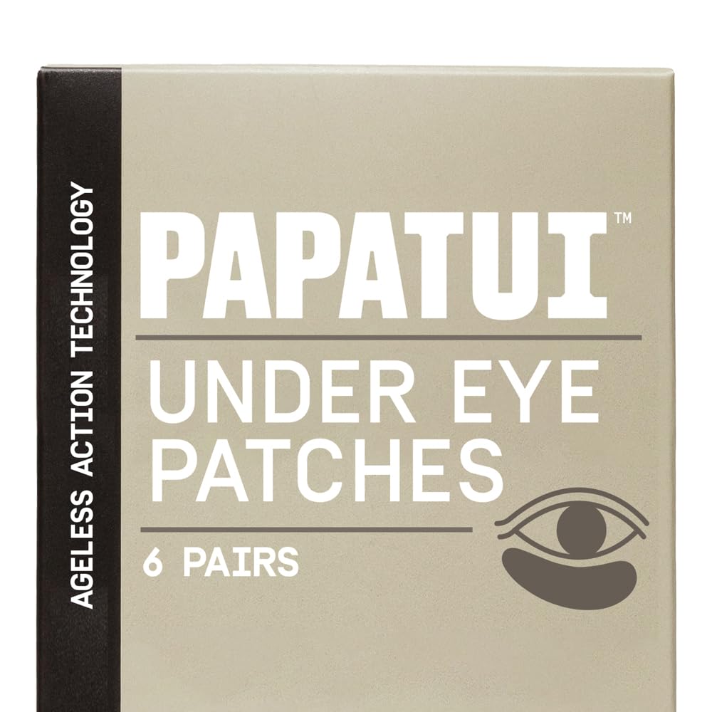 PAPATUI by Dwayne Johnson Fast-Acting Under Eye Patches for Men 6 Pairs