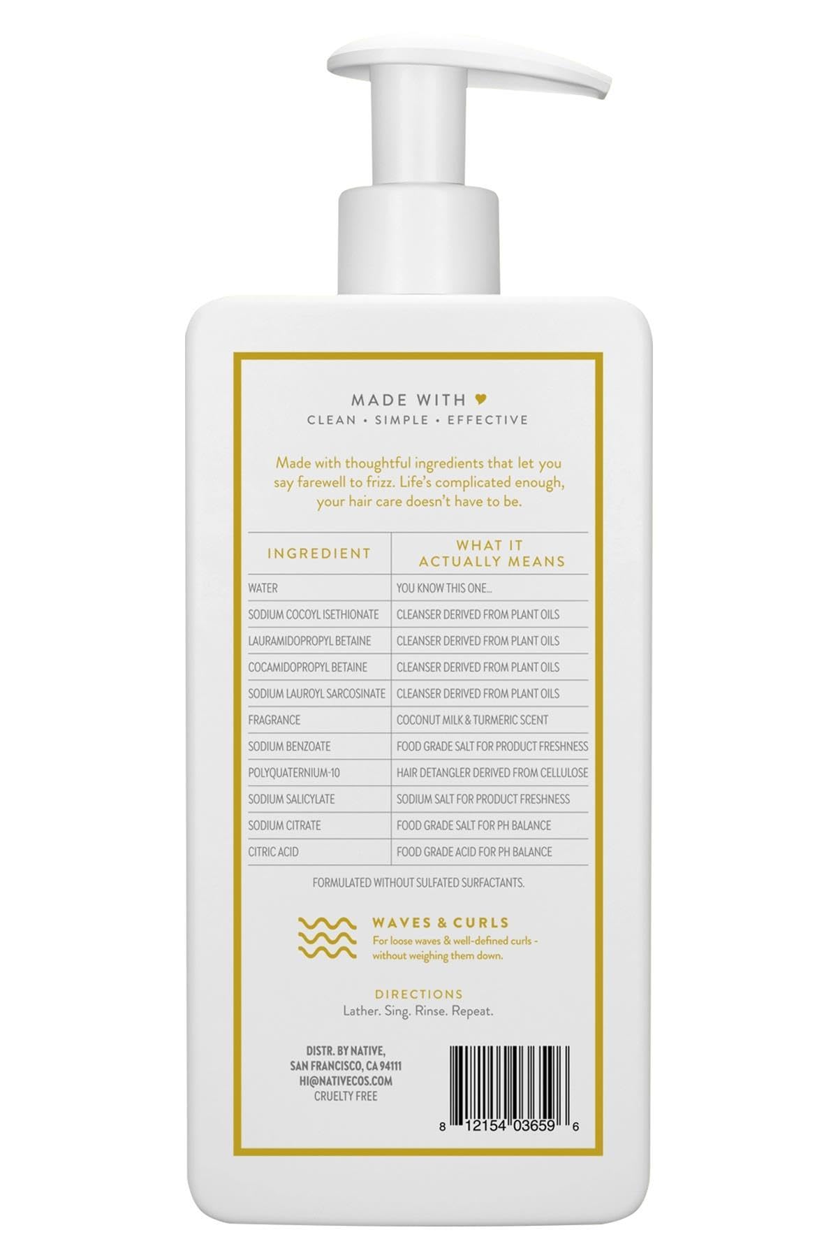 Native Curl Care 2-in-1 Men's Shampoo & Conditioner