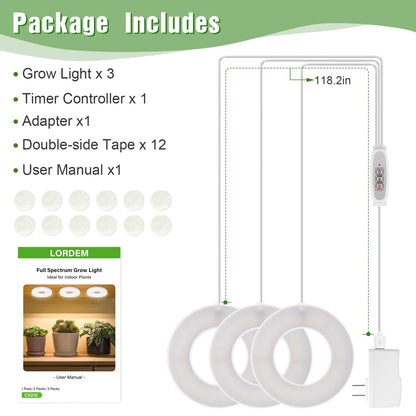 LORDEM Ceiling Grow Light - (Damaged Box)