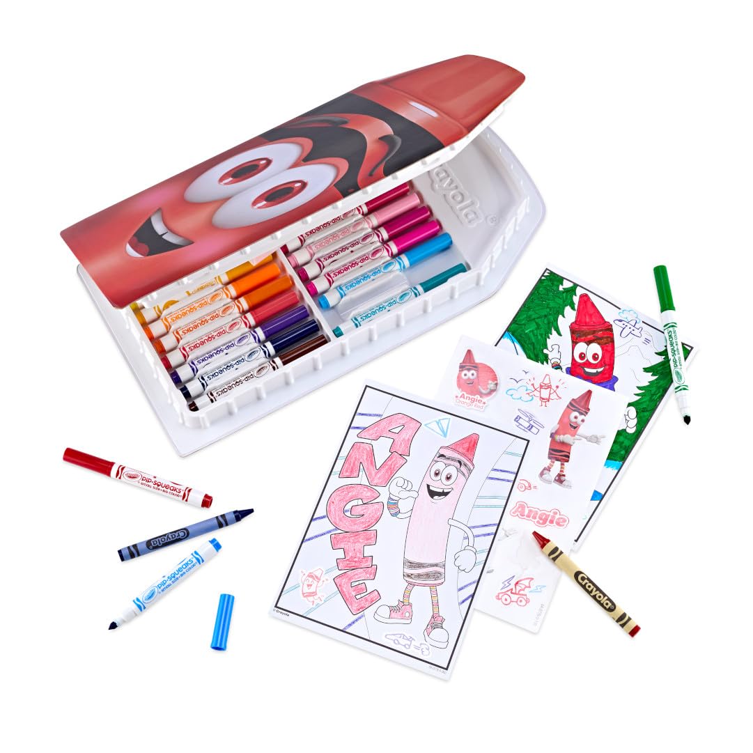 Crayola Coloring Set with Limited Edition Red Art Case, Limited Edition Crayons, 50+ Pieces