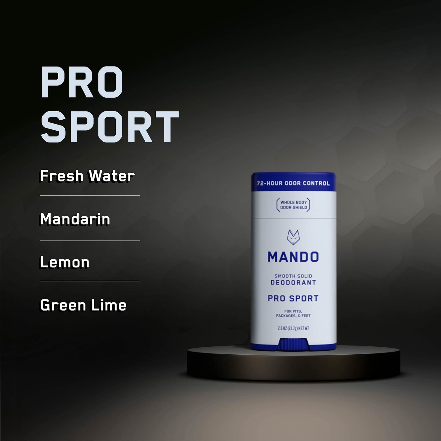 Mando Whole Body Deodorant, Pro Sport 2.6 oz (packaging may vary)