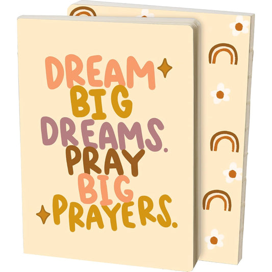 Primitives By Kathy 112600 Dream Big Dreams Pray Big Prayers Journal, 7.25-inch Height