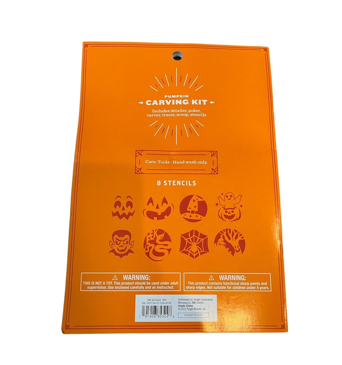Pumpkin Carving Kit - 8 Stencils and 5 Tools