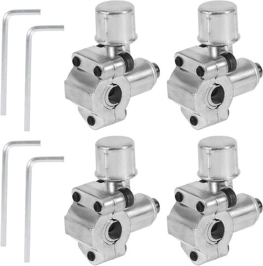 4 Pcs Bullet Piercing Valves with Wrenchs, Bullet Piercing Valve Line Tap Valve Kits Refrigerator Tap Valve Piercing Valve Kits Suitable for BPV31D