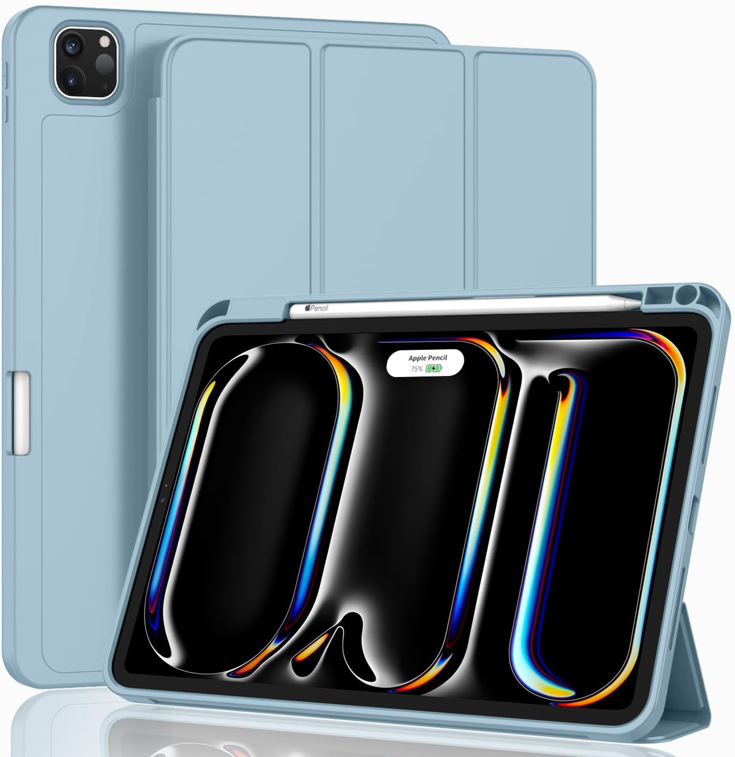 iPad Pro 11 Inch Case with Pencil Holder, Smart iPad Case