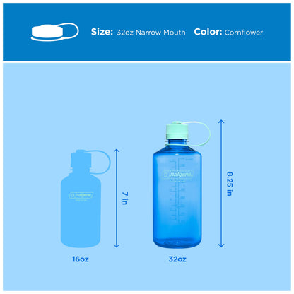 Nalgene 32 oz Narrow Mouth Water Bottle