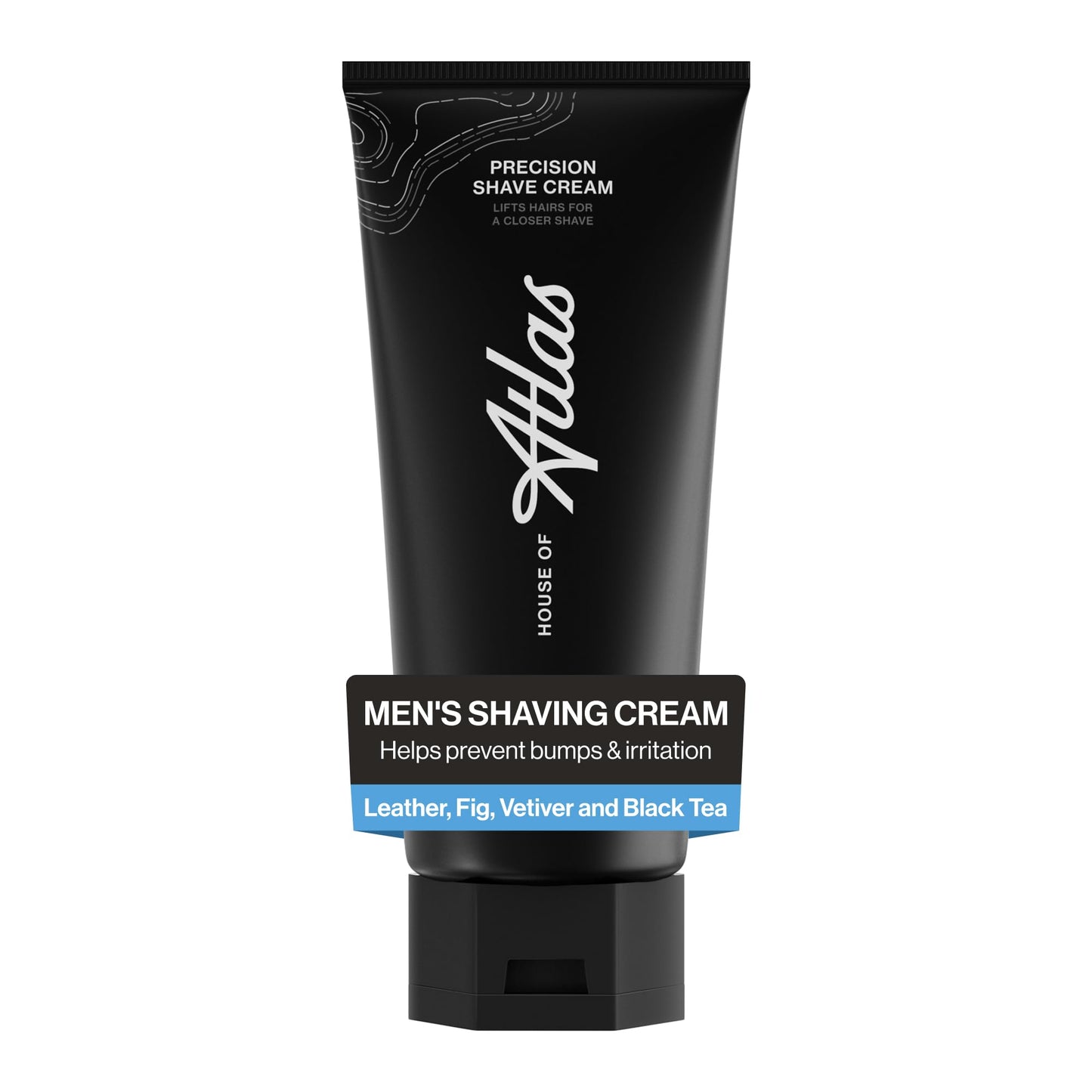 House of Atlas Precision Shave Cream For Men, Oat & Aloe, 6 Fl Oz