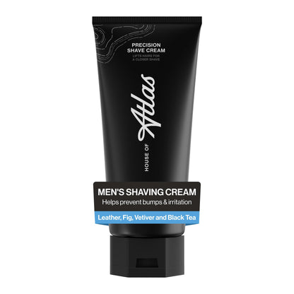 House of Atlas Precision Shave Cream For Men, Oat & Aloe, 6 Fl Oz