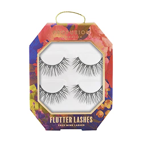 Profusion Cosmetics 3D Faux Mink Lashes- Thin and Lightweight Eye Makeup, False Eyelashes Are Easy to Remove and the Perfect Balance Makeup Kit Natura