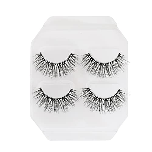Profusion Cosmetics 3D Faux Mink Lashes- Thin and Lightweight Eye Makeup, False Eyelashes Are Easy to Remove and the Perfect Balance Makeup Kit Natura