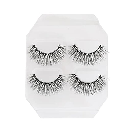 Profusion Cosmetics 3D Faux Mink Lashes- Thin and Lightweight Eye Makeup, False Eyelashes Are Easy to Remove and the Perfect Balance Makeup Kit Natura