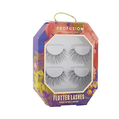 Profusion Cosmetics 3D Faux Mink Lashes- Thin and Lightweight Eye Makeup, False Eyelashes Are Easy to Remove and the Perfect Balance Makeup Kit Natura