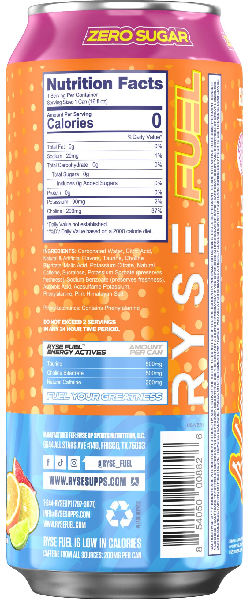 RYSE Fuel Energy Drink *Exp 05/2027*