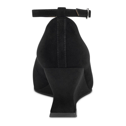 Women's 8M - Aerosoles Isolda Black Suede Dress Pumps