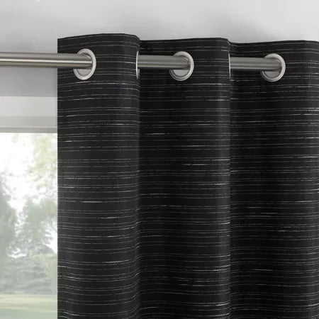 2pc Sun Zero Wylder Texture Thermal Blackout Grommet Curtain Panel Pair