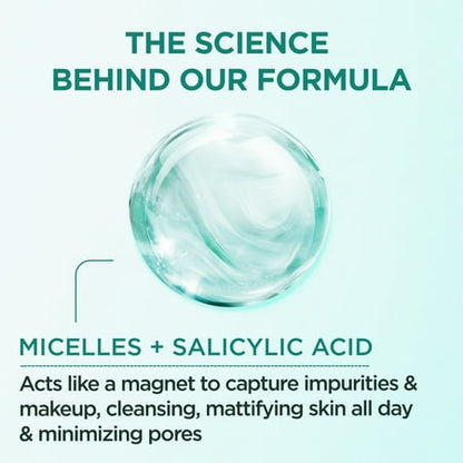 Garnier SkinActive Micellar Cleansing Water, All-in-1, Salicylic Acid, 13.5 fl oz