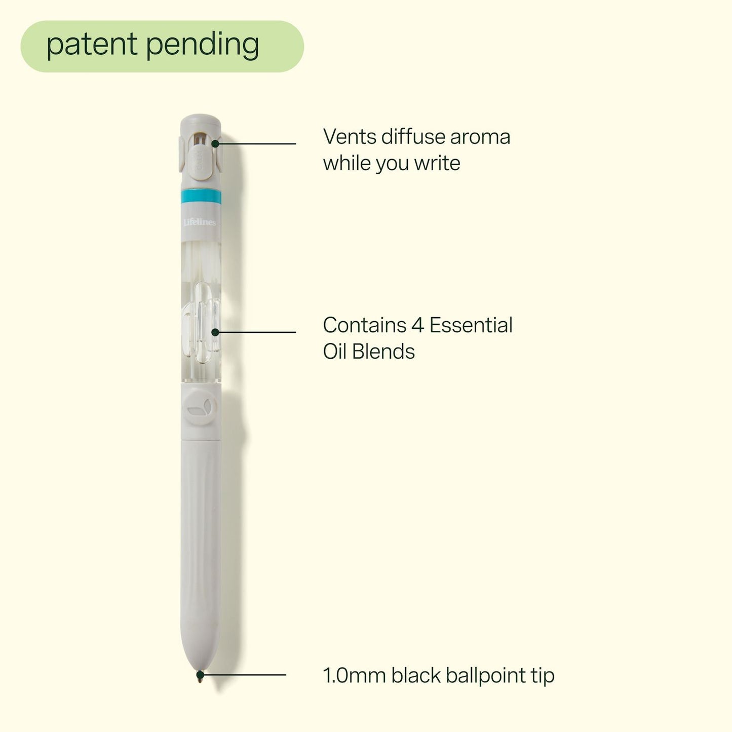 Lifelines Pen Diffuser with 4-Scent Cartridge in Crisp Mountain Air